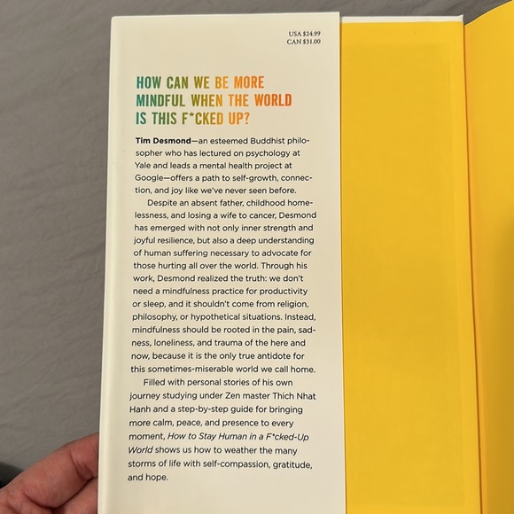 Personal Growth/Happiness Book Title:How To Say Human In A F*cked-Up World - Picture 2 of 4